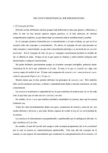 DEL ENTE PARTICIPADO AL SER IMPARTICIPADO