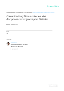 Comunicación y Documentación: dos disciplinas convergentes pero