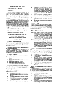 DECRETO LEGISLATIVO Ng 958 EL PRESIDENTE DE LA