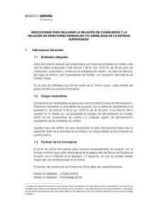 Indicaciones para la cumplimentación de los formularios