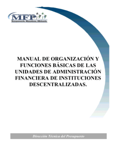 manual de organización y funciones básicas de las unidades de