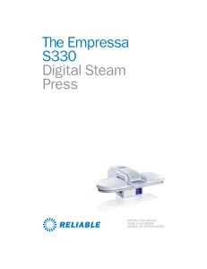 The Empressa S330 Digital Steam Press