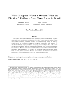 What Happens When a Woman Wins an