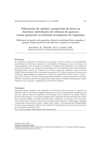 Diferencias de calidad y proporción de down en muestras