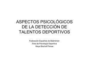 ASPECTOS PSICOLOGICOS DE LA DETECCION DE TALENTOS