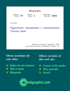 Fagocitosis: mecanismos y consecuencias Tercera parte
