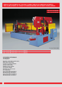 sierra de cinta automática 90° con doble columna completa de