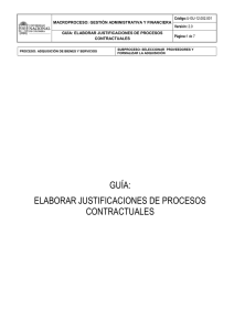 guía: elaborar justificaciones de procesos contractuales