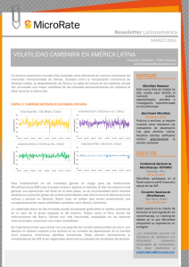 volatilidad cambiaria en américa latina