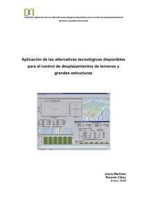 Aplicación de las alternativas tecnológicas disponibles para el