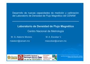 Laboratorio de Densidad de Flujo Magnético Centro Nacional de