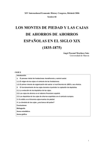 los montes de piedad y las cajas de ahorros de ahorros españolas