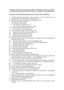 C&aacute;lculo de Escapes y Distancias UNE 202007:2006 IN