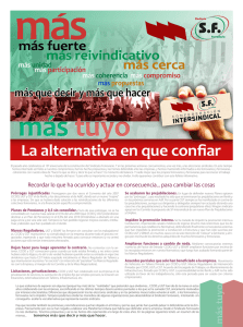 Recordar lo que ha ocurrido y actuar en consecuencia... para