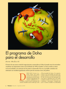 El programa de Doha para el desarrollo