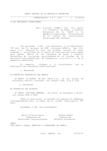 comunicacion - del Banco Central de la República Argentina