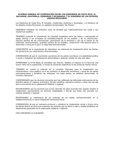 Acuerdo General de Cooperación entre los Gobiernos de Costa