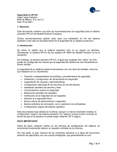 Checklist de Seguridad para HP-UX - UNAM-CERT