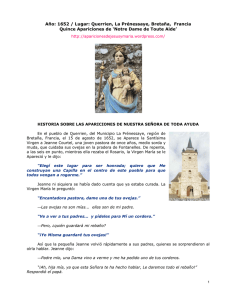 Notre Dame de Toute Aide - Apariciones de Jesús y María