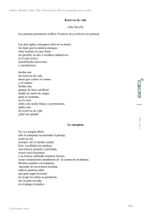 193 Reservas de vida Julia Barella Los poemas