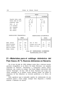 Materiales para el catálogo dolménico del País Vasco. Nº
