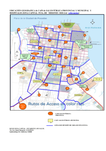 UBICACIÓN GEOGRAFICA DE CAPS Y HOSPITALES ZONA