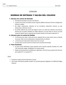 atención normas de entrada y salida del colegio