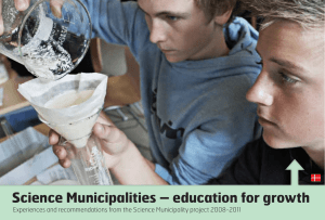 Science Municipalities – education for growth