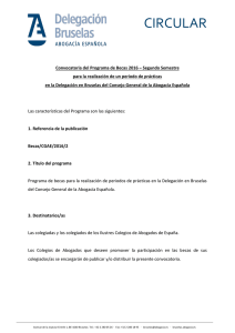 Convocatoria de Becas 2016 2° Semestre Abogacía Española