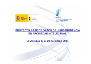 Proyecto base de ddatos jurisprudencia en propiedad intelectual