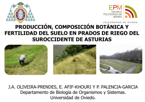 producción, composición botánica y fertilidad del suelo en prados