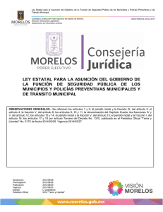 ley estatal para la asunción del gobierno de la función de seguridad