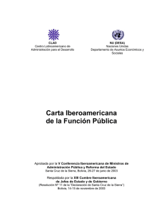 Carta Iberoamericana de la Función Pública