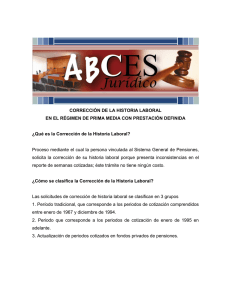 ABCES Corrección de Historia Laboral