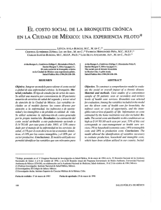 EL COSTO SOCIAL DE LA BRONQUITIS CRÓNICA EN LA CIUDAD