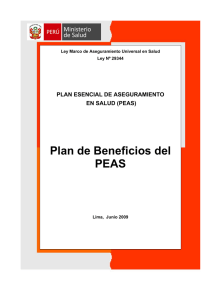 Plan de Beneficios del PEAS