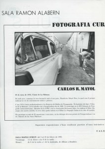 Fotografia cubana dels anys 80: Carlos R. mayol i José Ney