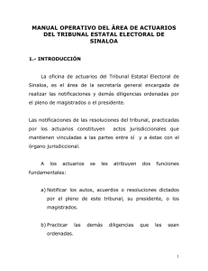 Manual de la Oficina de Actuarios