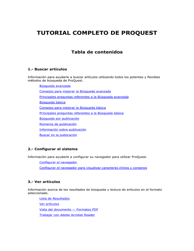 TUTORIAL COMPLETO DE PROQUEST