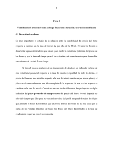 1 Clase 6 Volatilidad del precio del bono y riesgo financiero