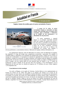 Soplan vientos favorables para el sector aeronáutico francés