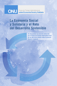 La Economía Social y Solidaria y el Reto del Desarrollo Sostenible
