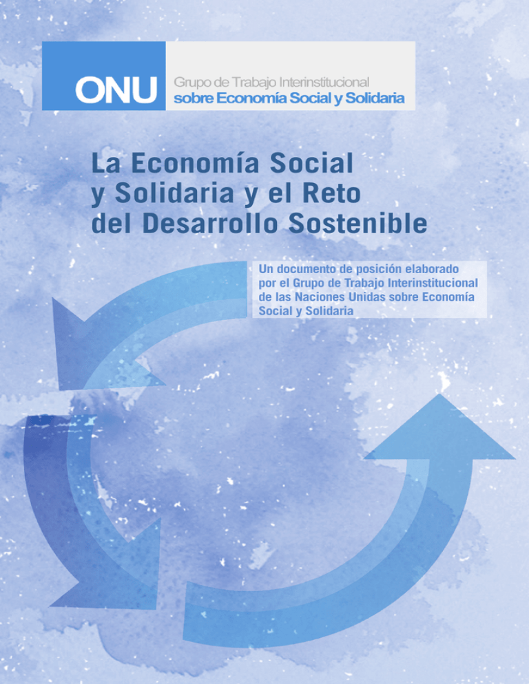 La Economía Social y Solidaria y el Reto del Desarrollo Sostenible