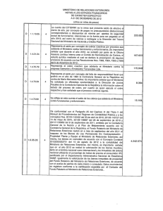 Notas de Carácter Específico a Diciembre 31 de 2012