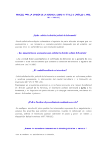 ¿ El caudal hereditario se interviene? ¿Podría finalizar el