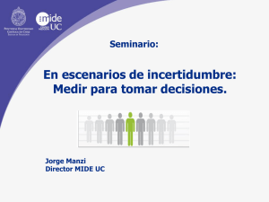 Diapositiva 1 - Centro de Medición MIDE UC