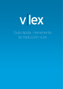 Guía rápida: Herramienta de traducción vLex