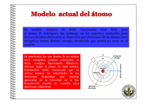 Modelo actual de átomo