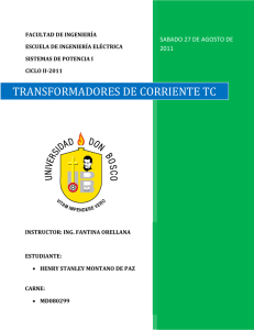 TRANSFORMADORES DE CORRIENTE TC