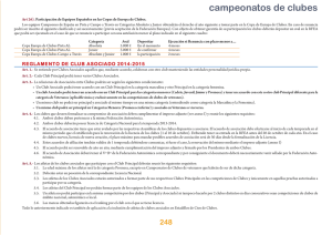 Reglamento Club Asociado 2014-2015